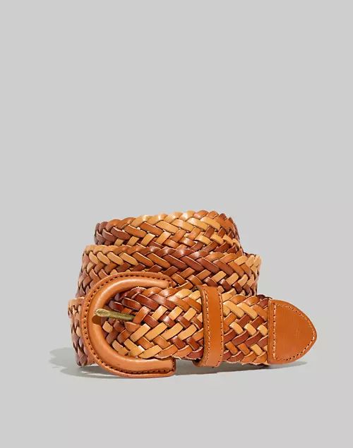 Woven Leather Belt | Madewell