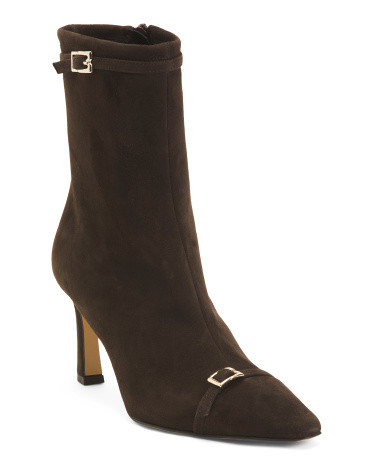 Made In Italy Suede Addison Booties | TJ Maxx