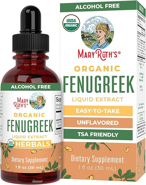 Organic Fenugreek Seed Liquid Extract by MaryRuth's | USDA Organic | Easy-to-Take | Fenugreek See... | Amazon (US)