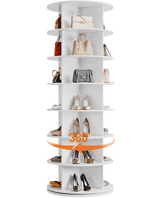 7 Tier Shoe Rack Tower, 360°Revolving Free Standing Spinning Shoe Organizer,Vertical Spinning Sh... | Macy's