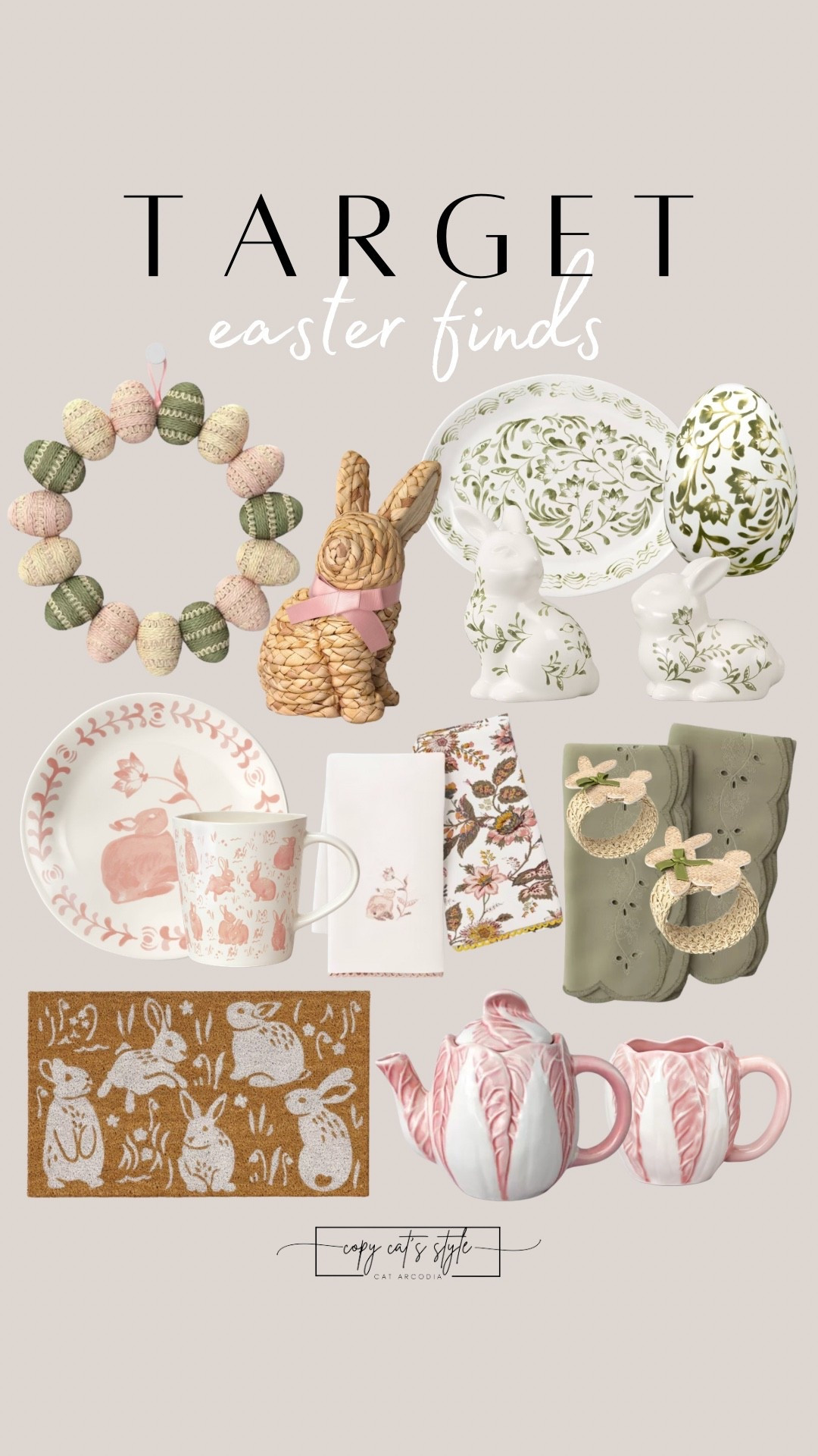 Target Easter finds. Target Easter wreaths, doormat, linens, plates, cups, decor, and more. 

#LTKSeasonal #LTKHome