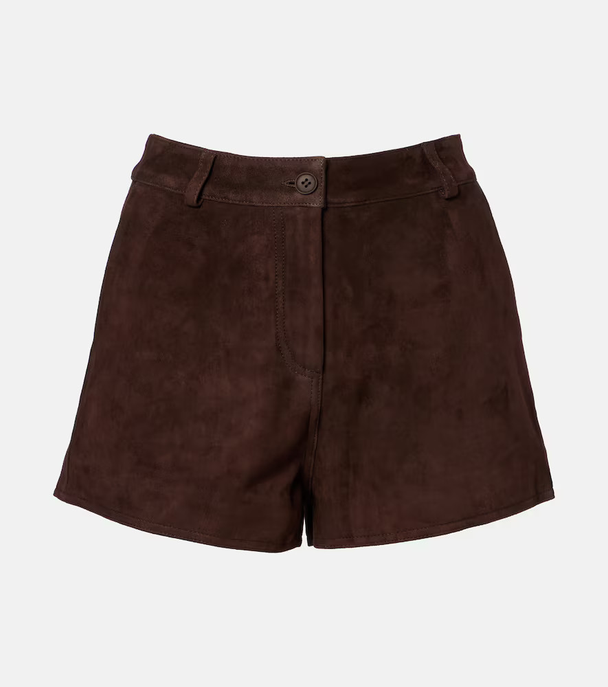 Nour Hammour Leontine suede shorts | Mytheresa (UK)