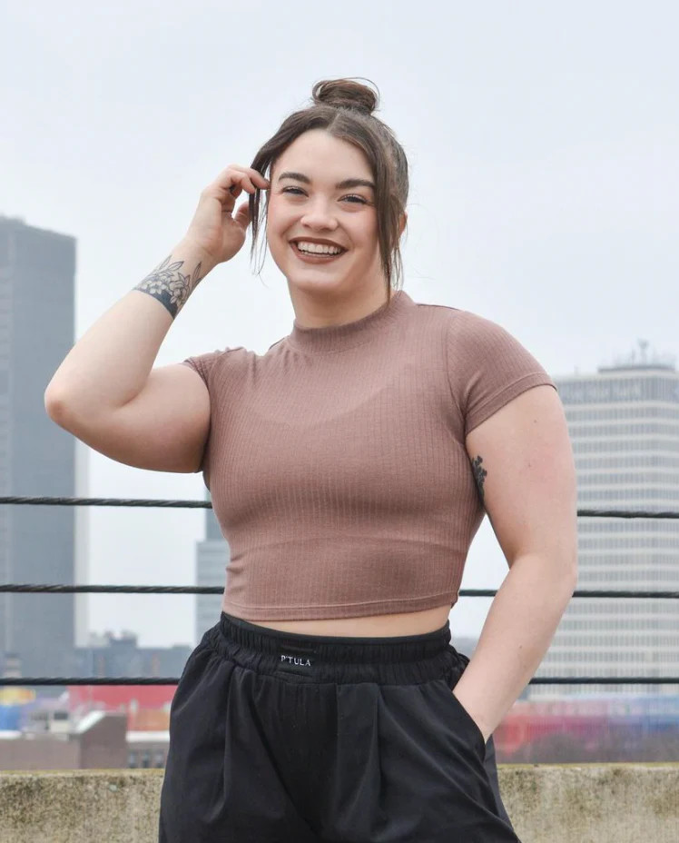Luxe Rib Mockneck Crop | P'tula