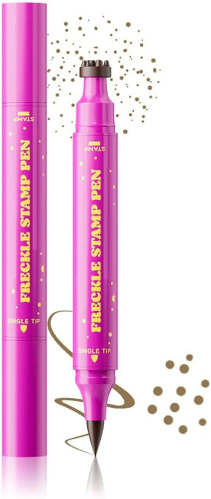 2 in 1 Freckle Stamp Pen Waterproof, 2026 New Waterproof Freckles Pen, Quick Dry Magic Fake Freck... | Amazon (US)