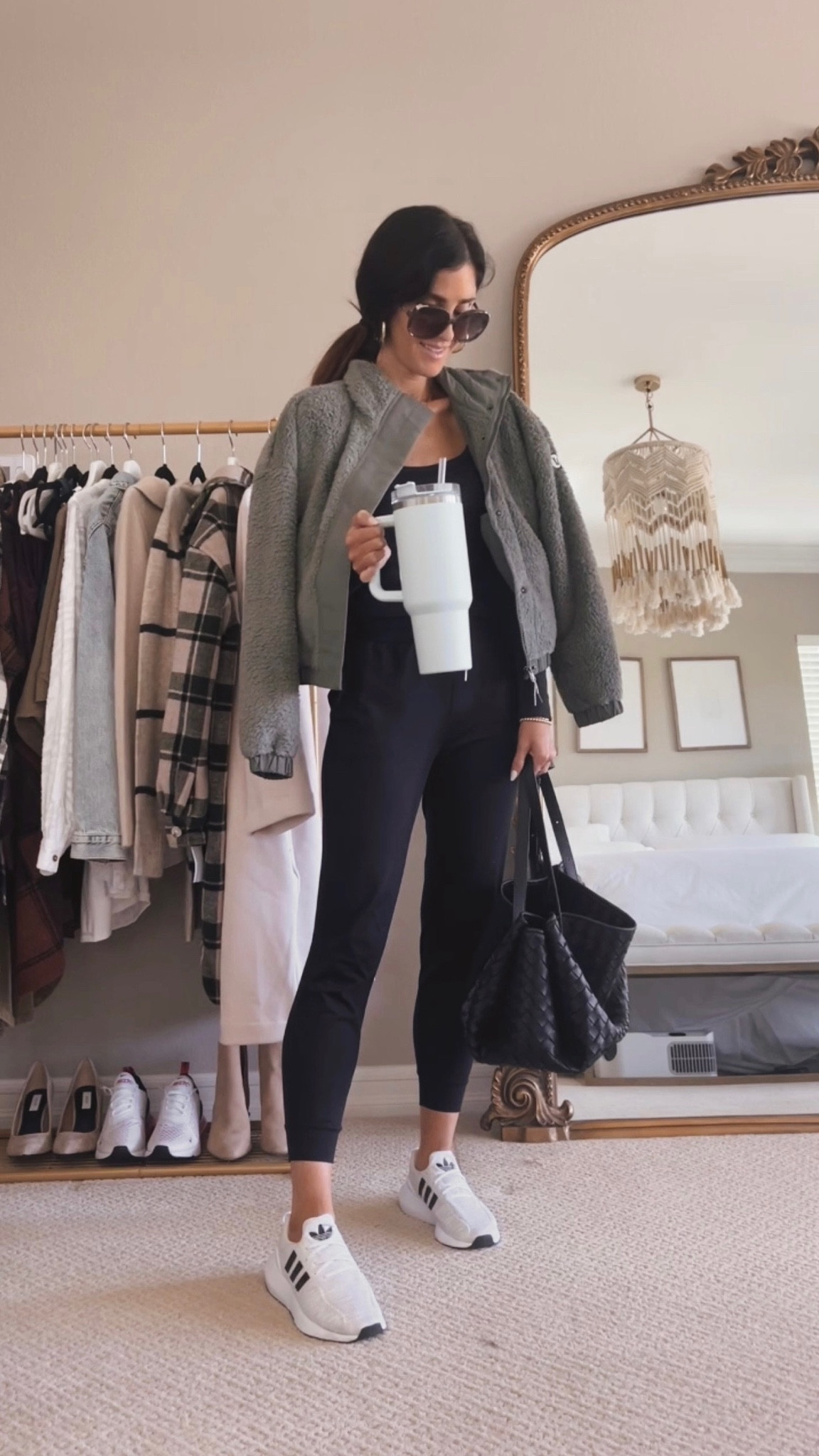 I’m just shy of 5’7 wearing the size S Sherpa jacket and size XS joggers. 
Athelsiure style, vuori, accessories, StylinByAylin 

#LTKunder100 #LTKSeasonal #LTKstyletip