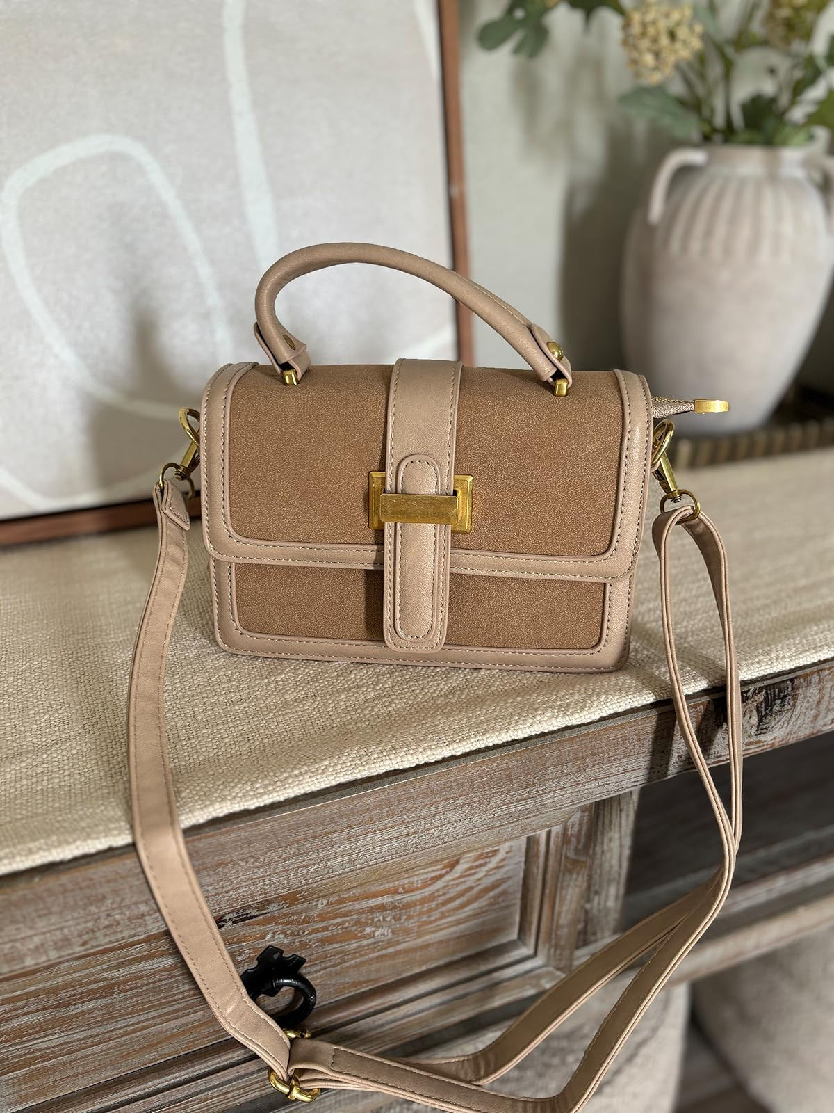 FLAIRFOLIO Rectangular Crossbody Bags for Women Small Crossbody Bag for Womens Leather Crossbody ... | Amazon (US)