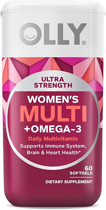 OLLY Ultra Women's Multi Softgels, Overall Health and Immune Support, Omega-3s, Iron, Vitamins A,... | Amazon (US)