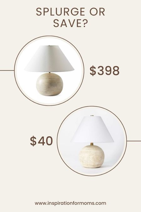 Save or Splurge! Can you tell the difference between these two wooden lamps? 

Table lamp, look for less, Serena and Lily, dupes, home decor 

#LTKfindsunder50 #LTKstyletip #LTKhome