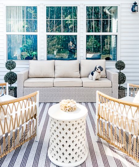 Patio refresh favorites ✨ Still can not believe the price on these patio chairs, and they are finally back in stock 🎉 

#LTKhome