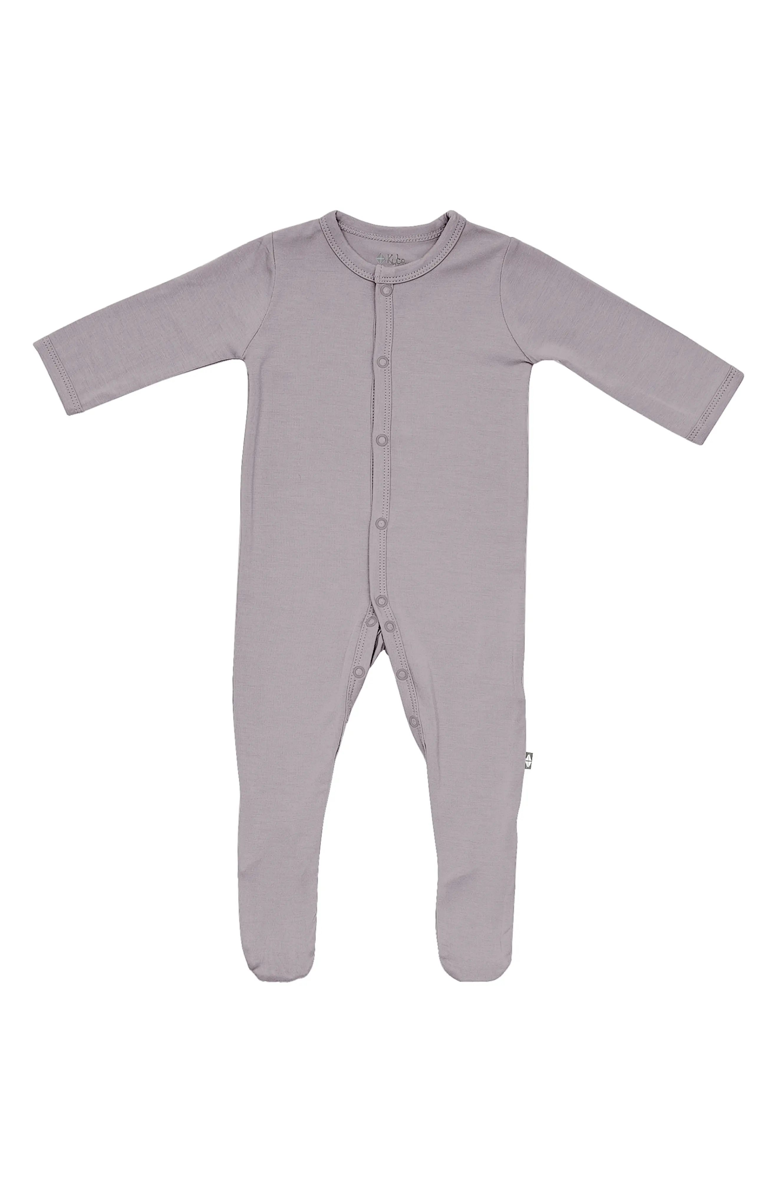 Kyte BABY Snap Footie, Size 0-3M in Mushroom at Nordstrom | Nordstrom