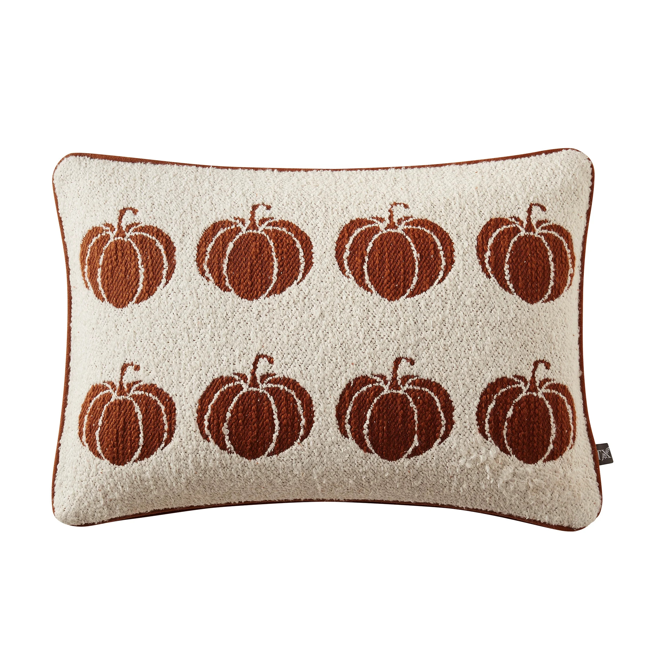 My Texas House 14" x 20" Pumpkin Ivory Jacquard Lumber Decorative Pillow Cover | Walmart (US)