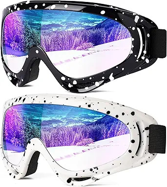Braylin 2-Pack Snow Ski Goggles, Snowboard Goggles for Men, Women, Youth, Kids, Boys or Girls, Sn... | Amazon (US)