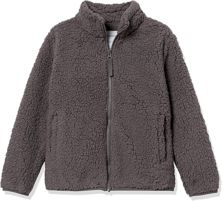 Amazon Essentials Girls and Toddlers' Sherpa Fleece Full-Zip Jacket | Amazon (US)