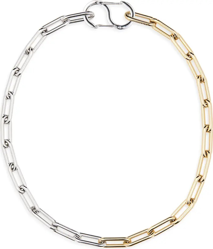 Jenny Bird Elli Mixed Metal Paperclip Link Chain Necklace | Nordstrom | Nordstrom