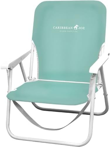 CARIBBEAN JOE Folding Beach Chair, 1 Position Lightweight and Portable Foldable Outdoor Camping A... | Amazon (US)