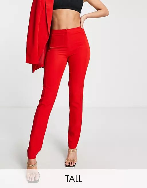 Unique21 - Tall - Nauwsluitende broek in rood | ASOS (Global)