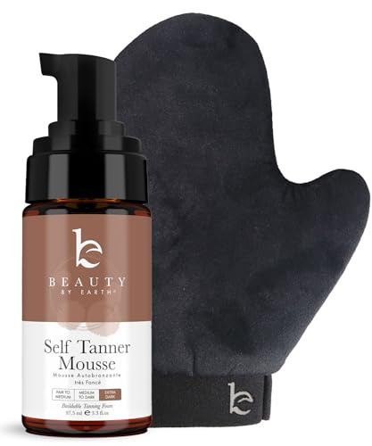 Self Tanner Tanning Mousse Kit - USA Made with Natural & Organic Ingredients, Self Tanner Mousse and Mitt, Tan Kit, Fake Tan Tanning Foam, Ultra Dark, Sunless Tanners Best Sellers | Amazon (US)