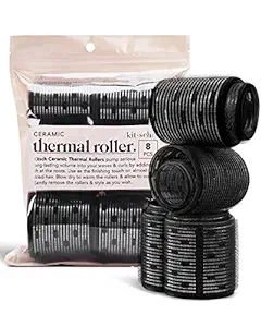 Kitsch Ceramic Thermal Hair Rollers for Long Hair - Velcro Rollers for Hair | Roller Hair Curlers... | Amazon (US)