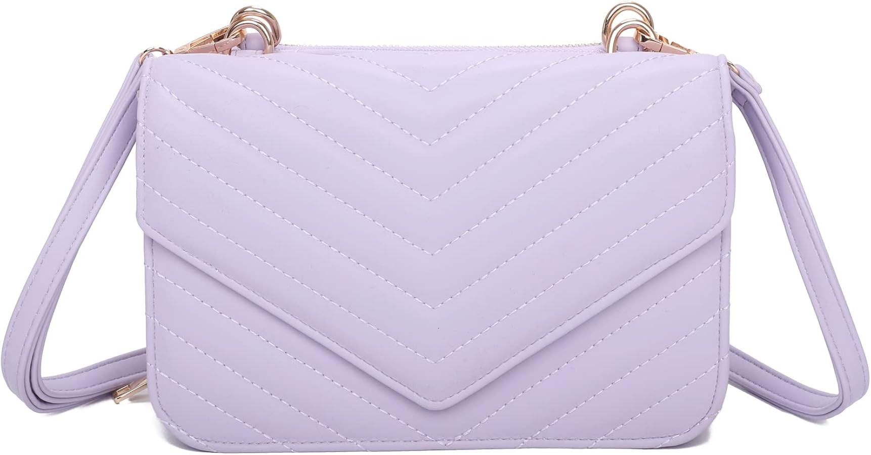 Simple Crossbody Bags for Women Soft PU Leather Shoulder Bags Detachable Multifunctional | Amazon (US)