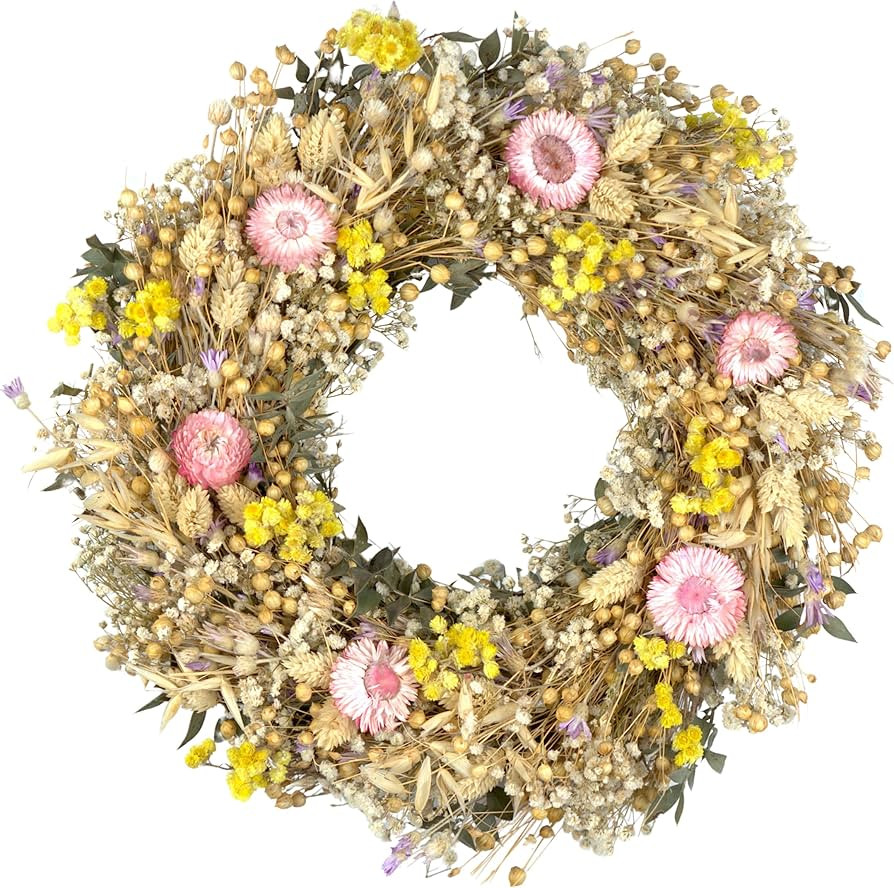 Trockenblumenkranz Copenhagen Ø 30cm - kein Plastik I Trockenblumen Premium Qualität aus Europa... | Amazon (DE)