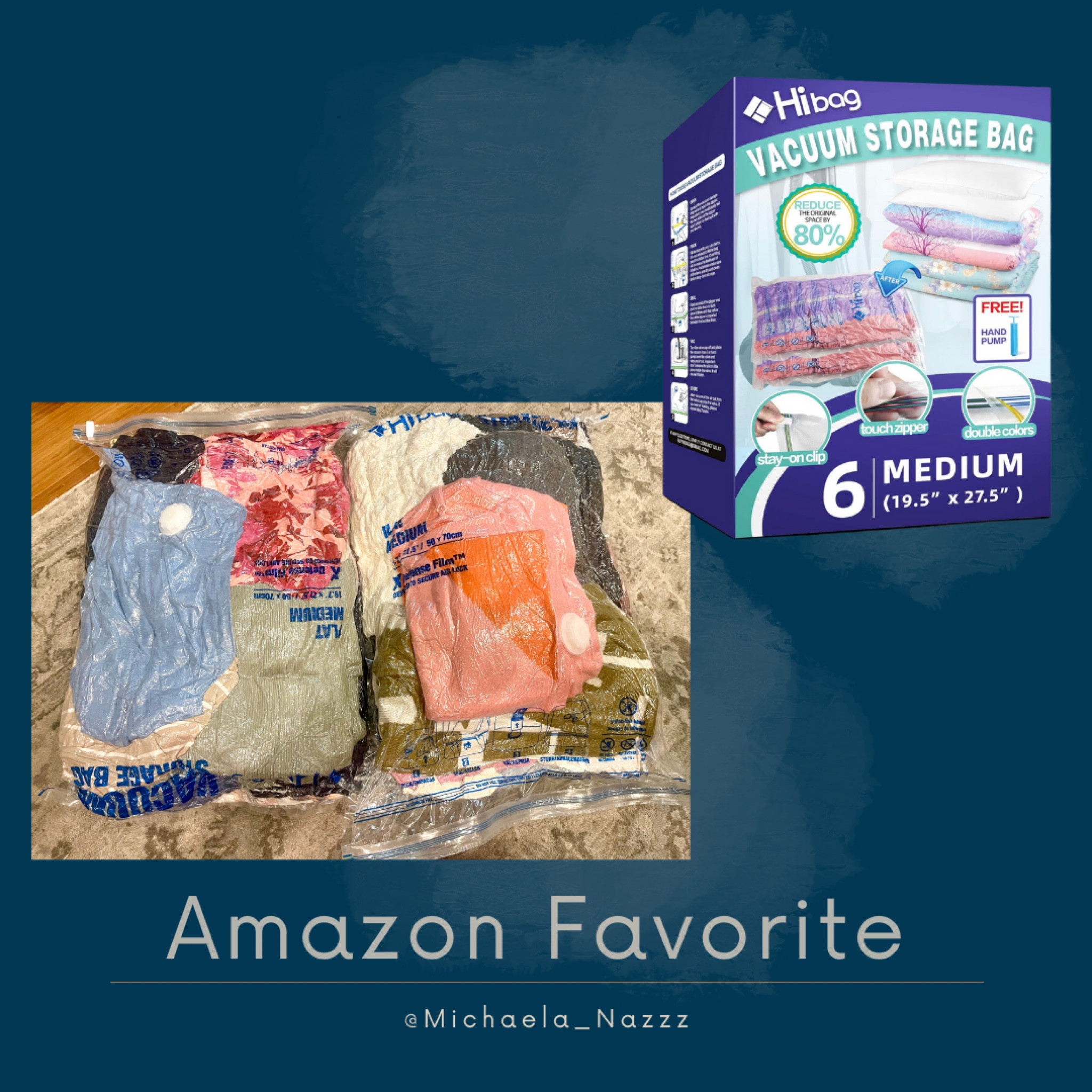 Vacuum storage bags that don’t rip 🤌🏼

#LTKfindsunder50 #LTKhome