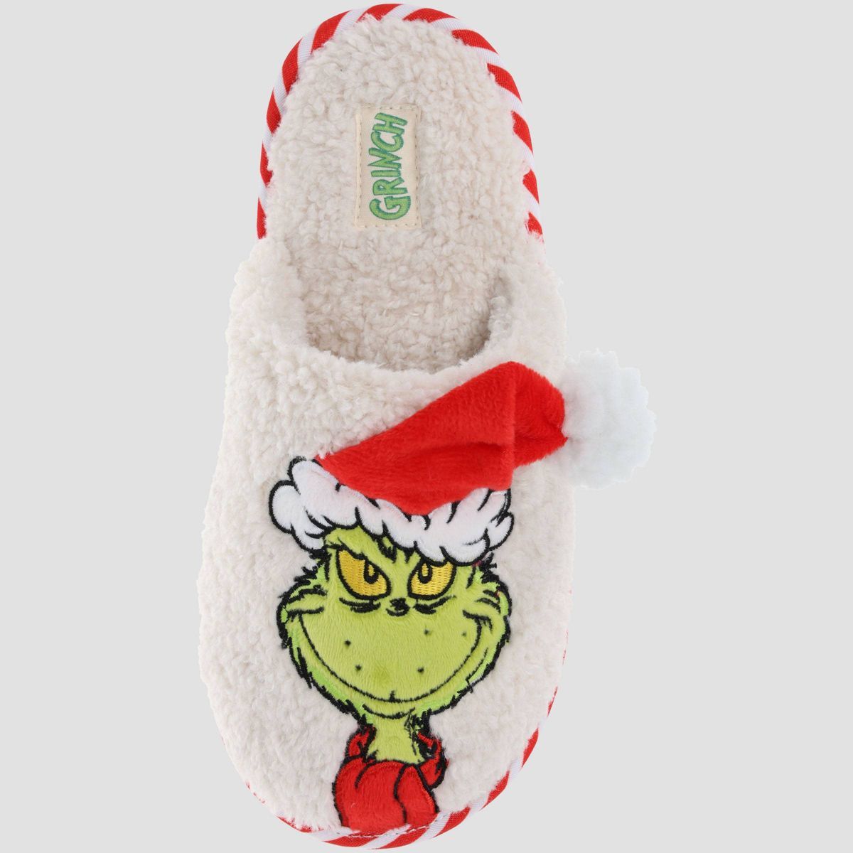 The Grinch Women's Holiday Scuff Slippers - Ivory | Target