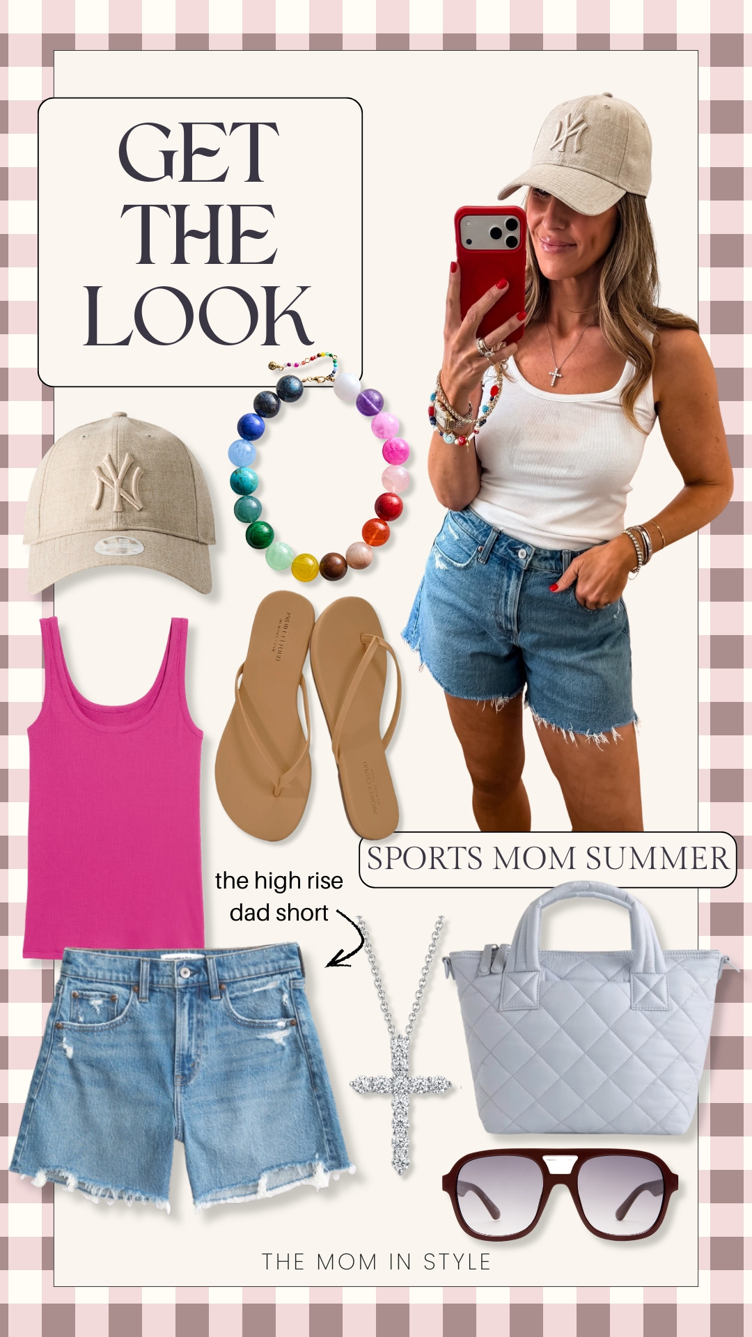 This casual-chic summer look is perfect for everyday errands or weekend outings. The high-rise dad shorts paired with a classic white tank and statement accessories create a laid-back yet polished vibe that every mom over 40 will love. Effortless style made easy with comfy sandals, a crossbody bag, and a versatile cap for sunny days.

High-rise dad shorts, White tank top, Summer mom style, Comfy sandals, Crossbody bag, Casual chic outfit, Summer outfit ideas, Statement accessories, themominstyle

#LTKootd #LTKdayinmylife #LTKmomlife