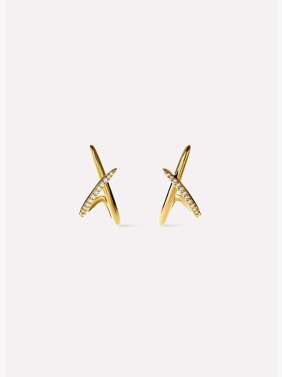 Gold Stud Earrings - Sloane Pave | Ana Luisa