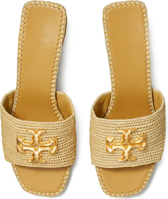 Eleanor Raffia Slide Sandal (Women) | Nordstrom