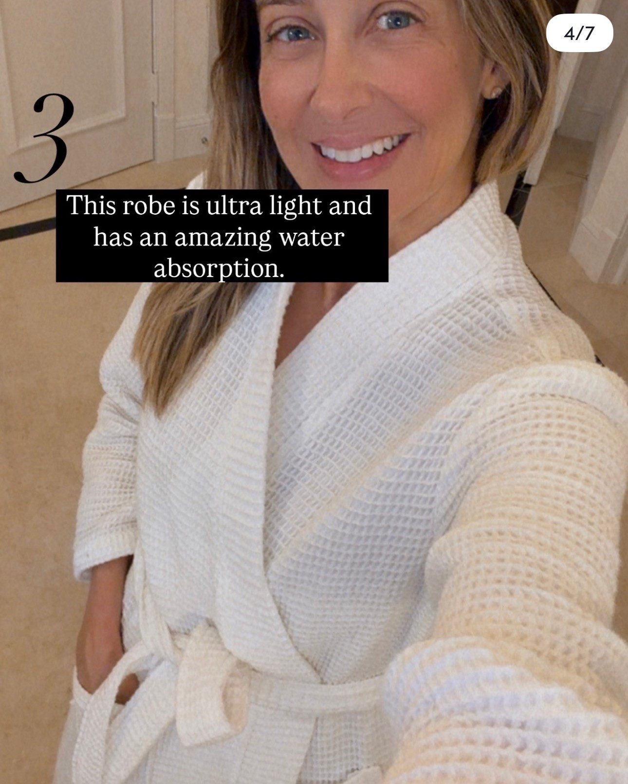 This robe is ultra light and has an amazing water absorption.

#LTKdayinmylife #LTKmorningroutine #LTKHome