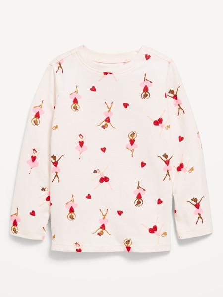 Printed Long-Sleeve T-Shirt for Toddler Girls | Old Navy | Old Navy (US)