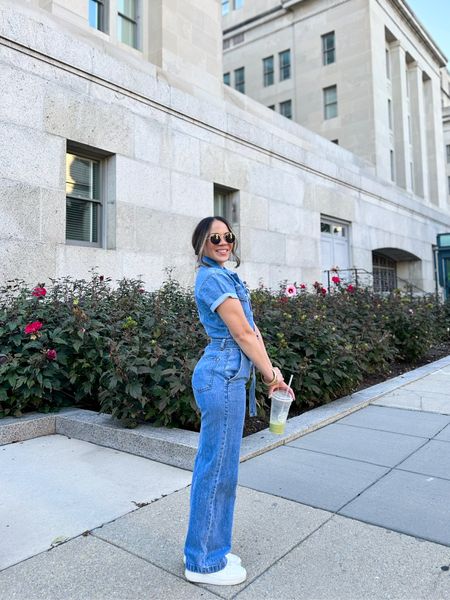 I’m so in love with this 90's style denim jumpsuit. I can dress it down or up with a pair of heels or boots. It comes with a belt for adjustability, it’s removable so you can add your own and side pockets. I’m wearing size XS/Regular, and available in petite and tall. 

#LTKSeasonal #LTKstyletip #LTKCon