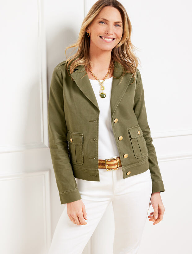 Twill Jacket | Talbots
