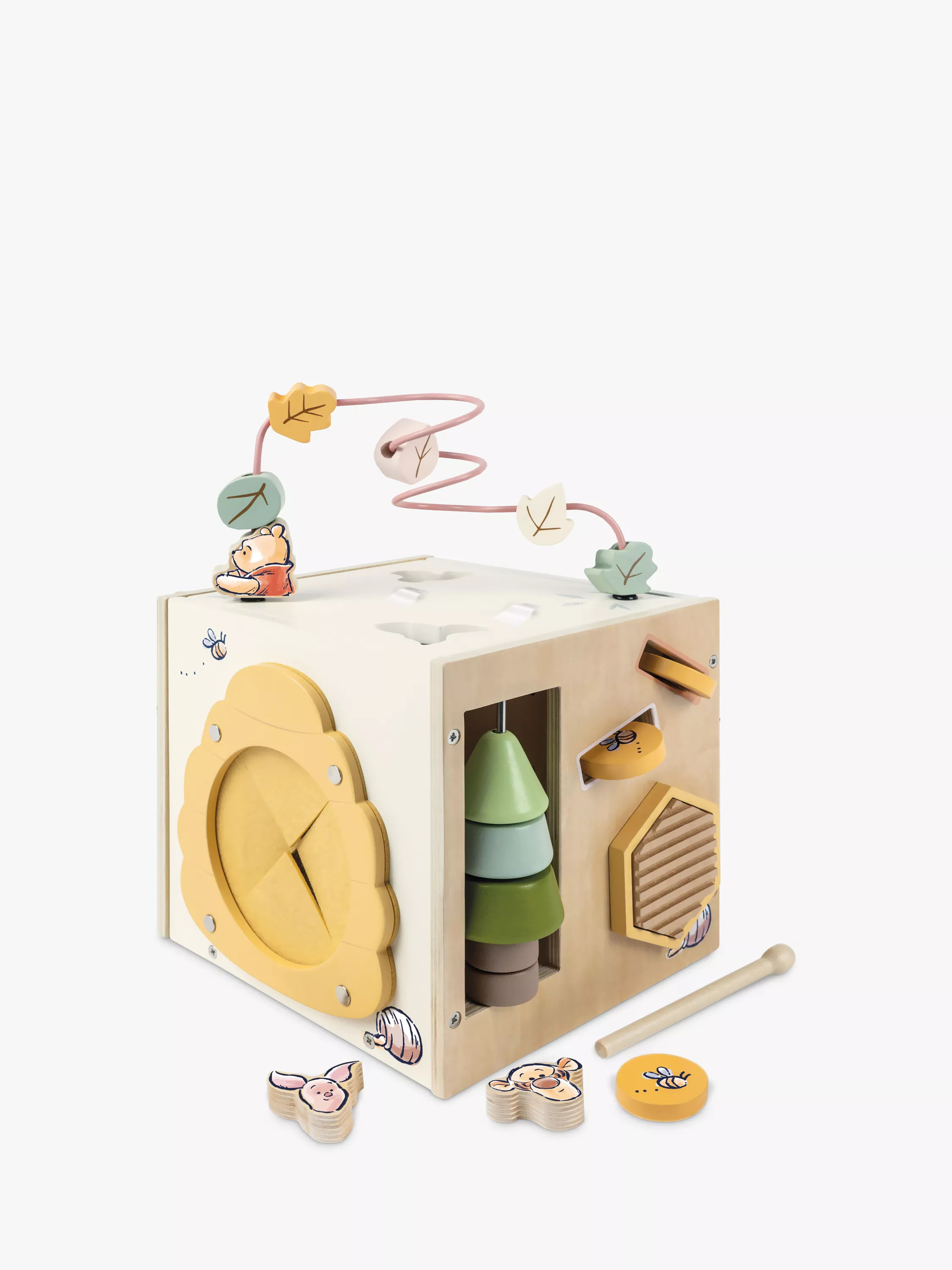 Disney Winnie the Pooh Wooden Activity Cube | John Lewis (UK)