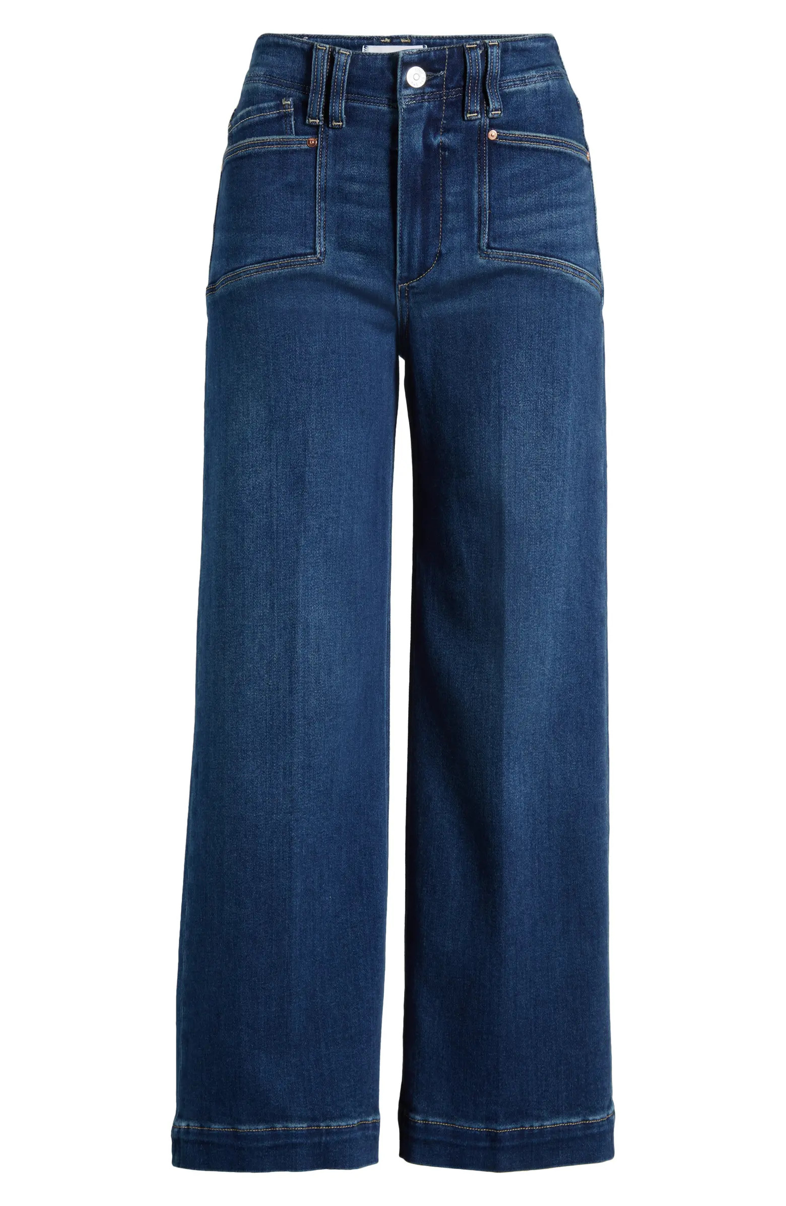 PAIGE Anessa High Waist Ankle Wide Leg Jeans | Nordstrom | Nordstrom