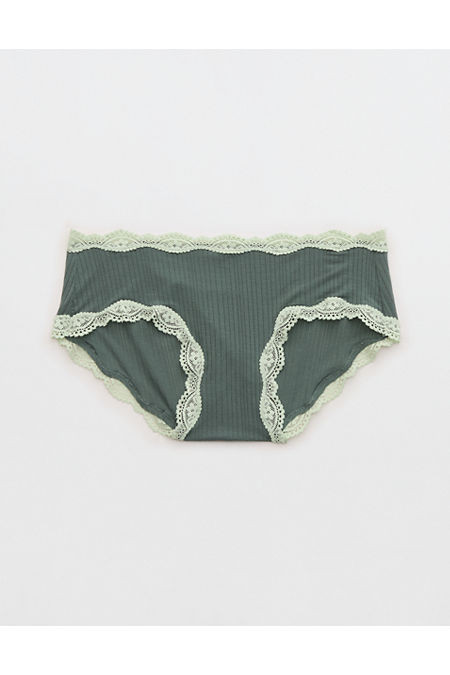 Superchill Modal Lace Boybrief Underwear NULL Royal Palm XXL | Aerie