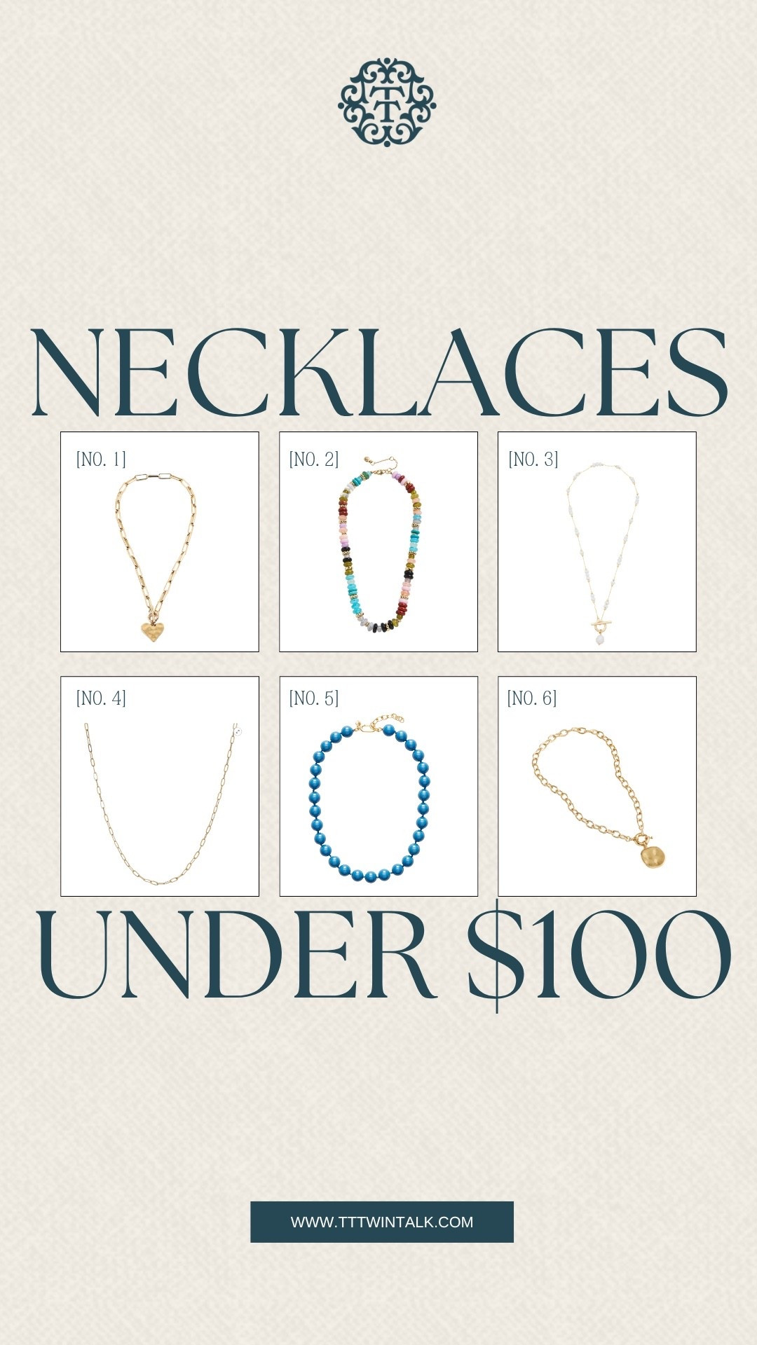 So many cute necklaces, all under $100. From simple gold chains to fun pops of color, there’s something for every style. These are perfect for layering or adding a little extra to any outfit.

#LTKSeasonal #LTKMidsize #LTKOver40
