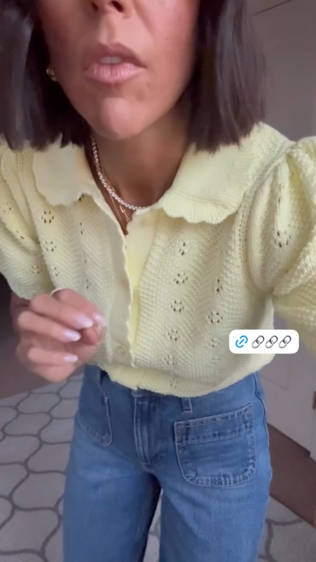 I love this Walmart sweater! Size xs 
Jeans fit tts 

#LTKSeasonal #LTKstorytime #LTKootd