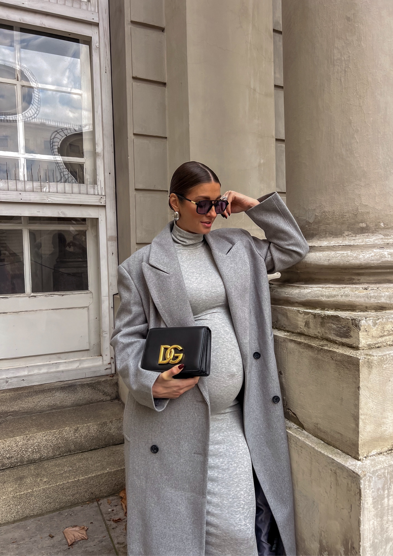 The chicest maternity outfit!! Cannot rave about this bump friendly maxi dress enough. It’s so cozy, yet so flattering. Loved the oversized full length coat with it too. Small in the dress, small in the coat! 

#LTKTravel #LTKFindsUnder100 #LTKBump