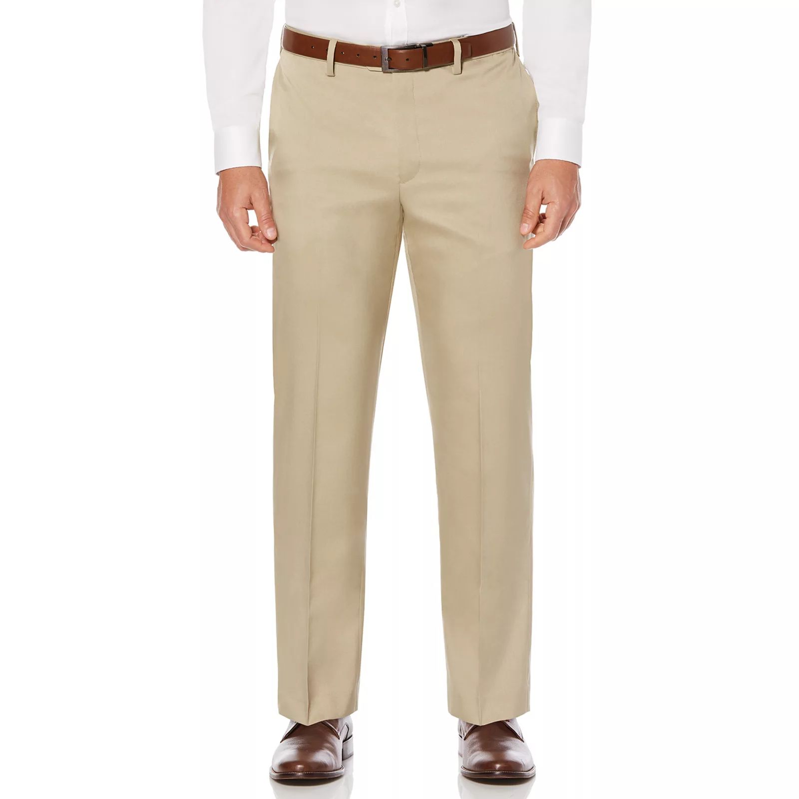 Big & Tall Savane Straight-Fit Crosshatch Stretch Flat-Front Dress Pants, Men's, Size: 58X32, Beige | Kohl's