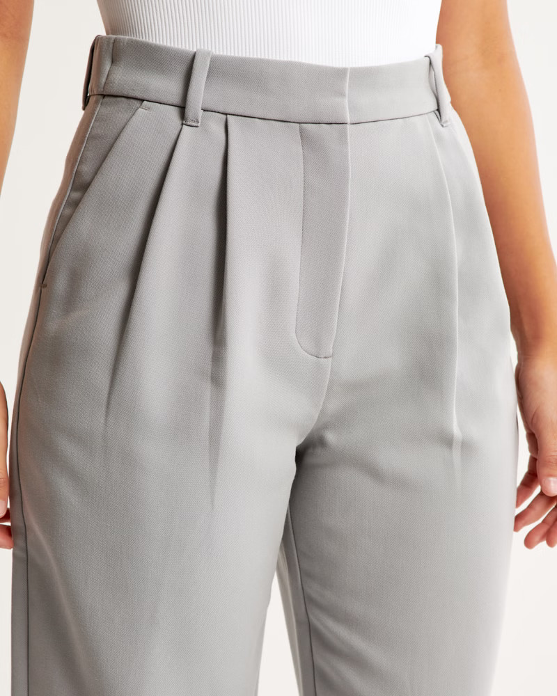 Curve Love A&F Sloane Tailored Pant | Abercrombie & Fitch (US)