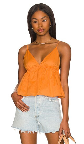 x REVOLVE Parcia Top in Mango | Revolve Clothing (Global)