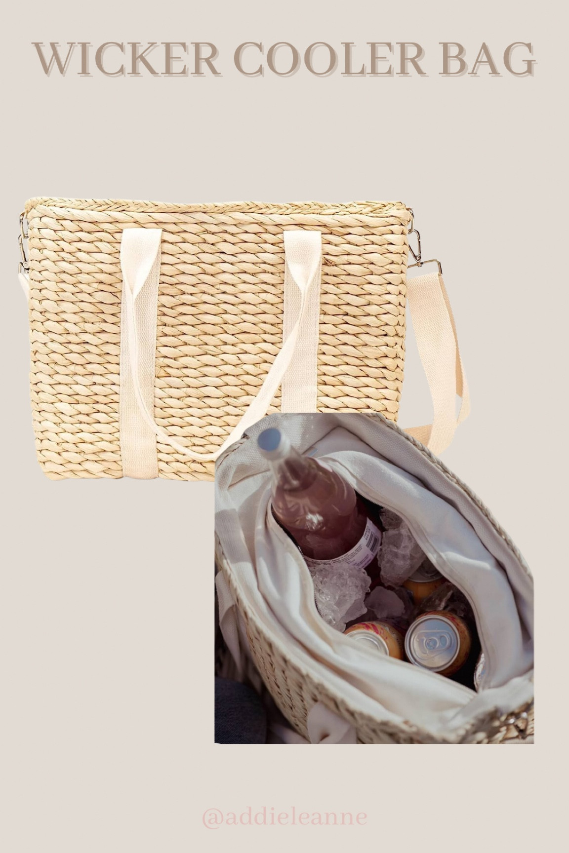 Obsessed with this fashionable cooler! The wicker is perfect for spring and summer. This cooler would be great for the beach or pool.  

#LTKswim #LTKfamily #LTKparties