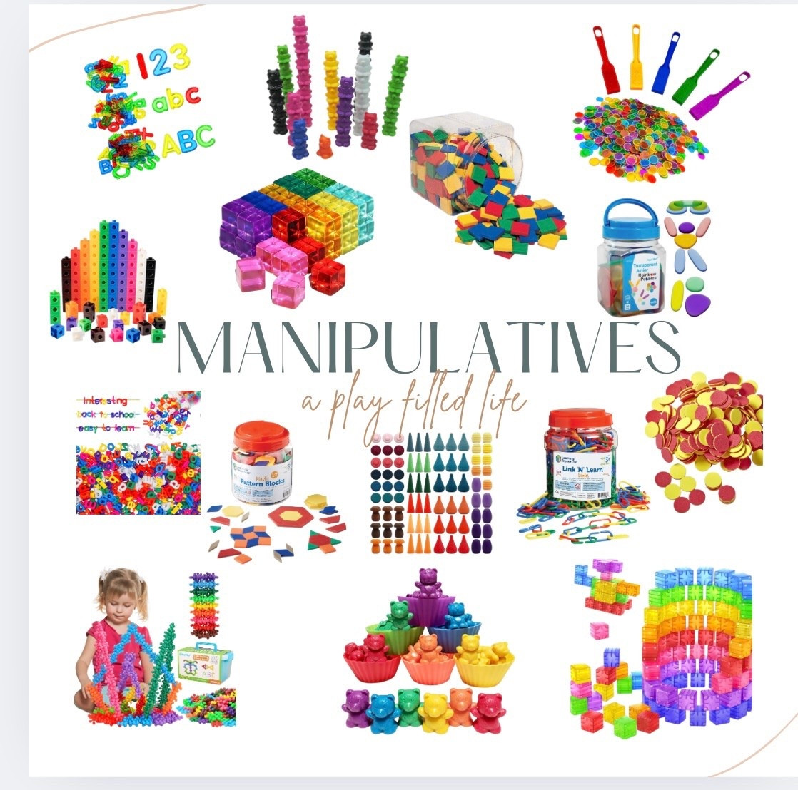 These are our favorite manipulatives to use for learning and play!

#LTKGiftGuide #LTKKids #LTKHoliday