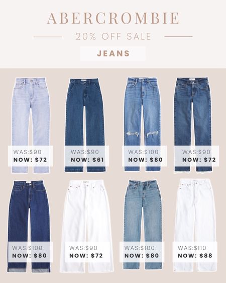 20% off Abercrombie sale! Jeans on sale for under $100 🙌🏼🙌🏼

#LTKfindsunder100 #LTKsalealert