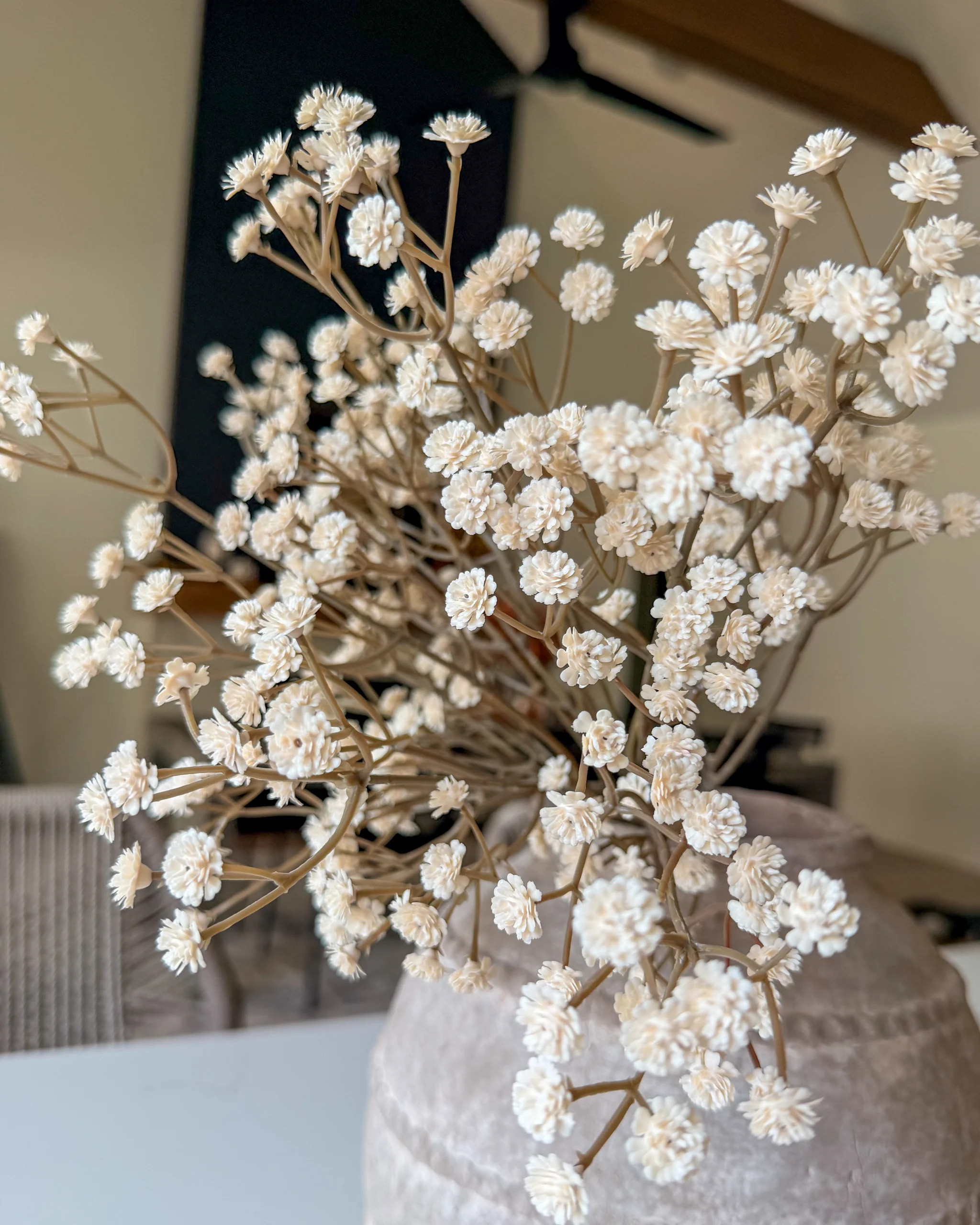 Ivory Real Touch Baby's Breath Bunch | MJHome