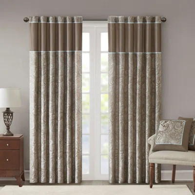 Jacquard Woven Design Curtains, Set of 2 | Wayfair North America