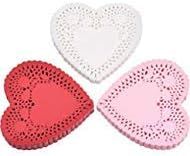 TOODOO 300 Pieces Valentine Heart Doilies 4 Inch Heart Shaped Paper Doilies with 3 Colors, Red, P... | Amazon (US)