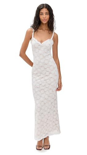 Runaway the Label Women's Sarta Maxi Dress, White, M | Amazon (US)