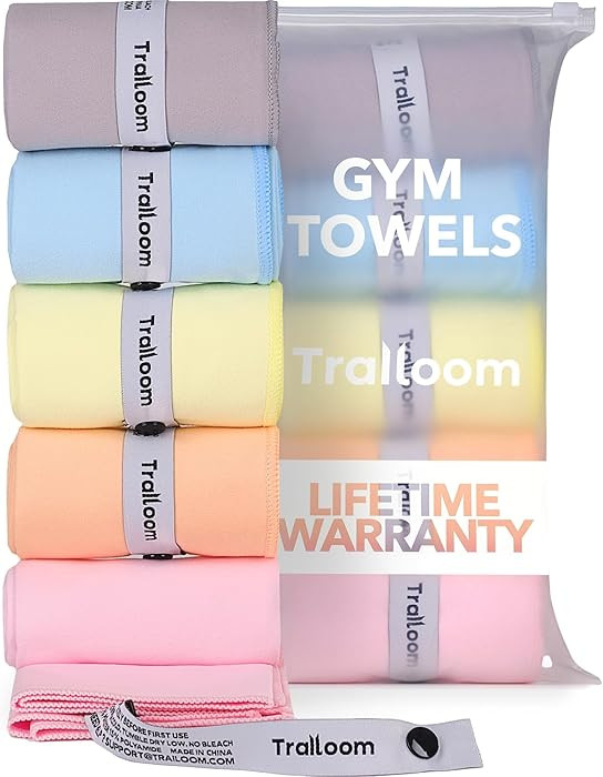 Microfiber Workout Towels - Quick Dry, Highly Absorbing, Odor-Free, for Women & Men - Gym Sweat S... | Amazon (US)